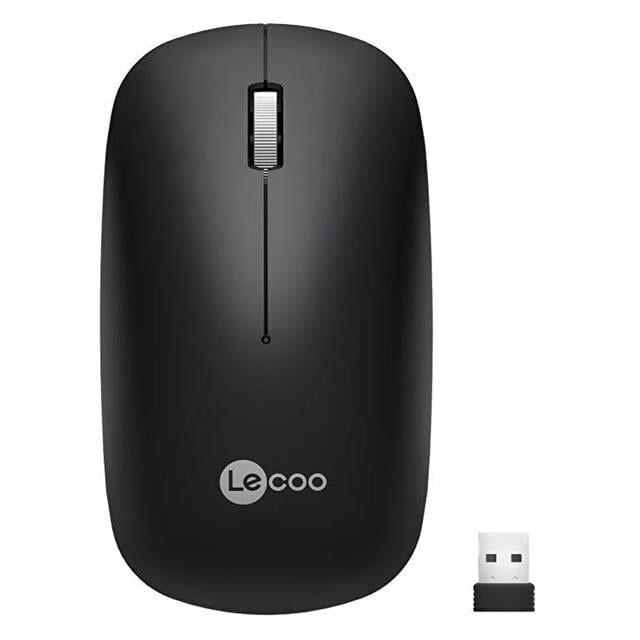 Lenovo Lecoo WS214 2.4GHz Kablosuz 1200DPI Siyah Optik Mouse
