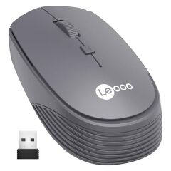 Lenovo Lecoo WS202 2.4GHz Kablosuz 1200DPI Gri Optik Mouse 4 Tuşlu