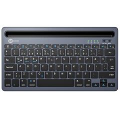 Lenovo Lecoo BK100 Bluetooth V3.0 Çoklu Cihaz Uyumlu Şarj Edilebilir Kablosuz Gri Türkçe Q Klavye