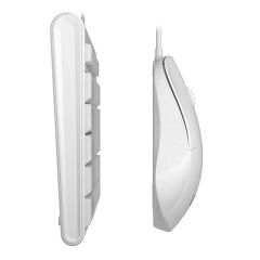 Lenovo Lecoo CM101 USB Kablolu Türkçe Q Klavye - Mouse Set Beyaz