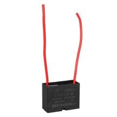 2.5UF 450VAC Siyah 10cm Kablolu Kare Tip Kutupsuz Kondansatör