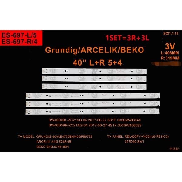 SET-0697 AL Led Backlight-SET - Class