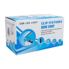 PowerMaster PM-20042 COB LED Akrobat Mandallı USB 6500K Beyaz Masa Lambası