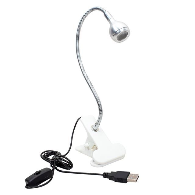 PowerMaster PM-20042 COB LED Akrobat Mandallı USB 6500K Beyaz Masa Lambası