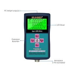 Sunkko T686H Hassas Pil İç Direnç ve Voltaj Test Cihazı (0-100V - 0-100 Ohm)