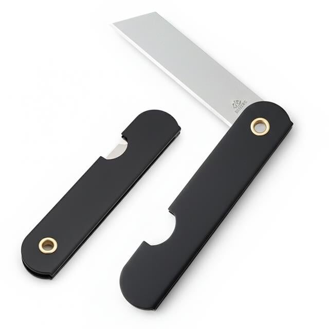 PowerMaster PM-28647 Tekli Katlanır Falçata Maket Bıçağı Büyük Paslanmaz Çelik Siyah