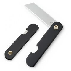 PowerMaster PM-28646 Tekli Katlanır Falçata Maket Bıçağı Küçük Paslanmaz Çelik Siyah