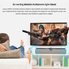 Lenovo Lecoo DS102BT 6W Çift Modlu Bluetooth - AUX Stereo Soundbar Hoparlör