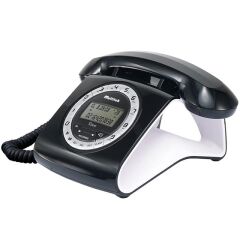 Multitek Retro CID 12 Haneli Lcd Ekran Siyah-Kırmızı Masaüstü Telefon