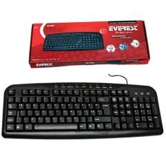 EVEREST KB-517U SİYAH USB F STANDART KLAVYE