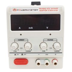 Powermaster 0-30V - 0-5A Güç Kaynağı Adaptör PM-1840