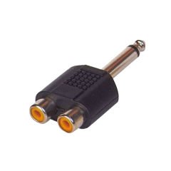 6.3 MM MONO ERKEK/2 RCA DİŞİ ÇEVİRİCİ JACK