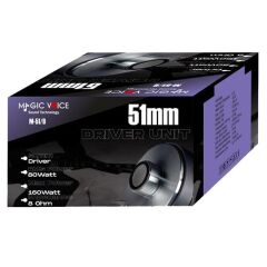 MagicVoice M-51/B 80W RMS 8 Ohm 51mm Profesyonel Hoparlör Tweeter Driver Ünitesi