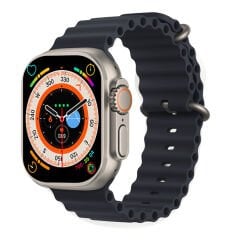 ASONIC W900 ULTRA IOS VE ANDROID UYUMLU 2.09 INCH GENİŞ EKRANLI GÜMÜŞ AKILLI SAAT