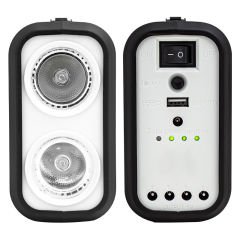 POWERMASTER GD-8017S PANELLİ SOLAR LAMBA 3 AMPULLÜ SET AKÜLÜ SOLAR IŞILDAK FENER