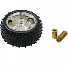 ARD-YDP 1601 BÜYÜK ARAZİ TEKERLEĞİ 85MM*38MM - SILVER (KAPLİN İLE BİRLİKTE) - Arduino