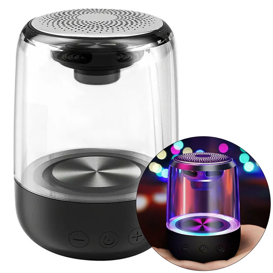 MAGICVOICE MV-24696 600 MAH TAŞINABİLİR RGB MİKROFONLU AUX/TF/BLUETOOTH 3 WATT HOPARLÖR SPEAKER (BEYAZ)