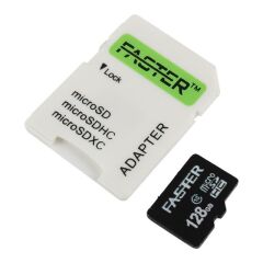 Faster 128 GB UHS-I U1 Sınıf 10 Micro SDHC Hafıza Kartı
