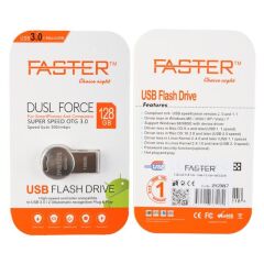 Faster 128 GB Dusl Serisi USB 3.0 Yüksek Hızlı Metal Flash Bellek