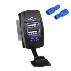 POWERMASTER IC-266-C-3 MARİN TİP 2Lİ USB 5V 3.1A 12-24V
