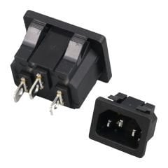 C14 POWER SOKET ERKEK KULAKSIZ AS-04 (IC-212B)