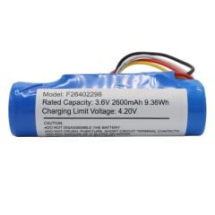 PowerMaster PM-24803 3.6V 2600mAh 4 Pin Soketli Beko Yazar Kasa Pos Cihazı Pili 18650 Lityum Batarya (VPS906R)