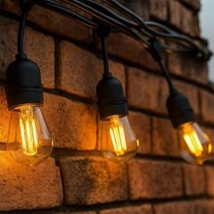 Ledx KB00001 5'li E27 Duy Sıralı 5 Metre Lamba Kablosu (5 Adet Duy İçerir)