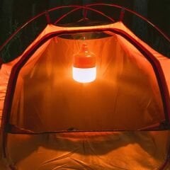 Ledx LN-OR50G 50 Watt TYPE-C Şarjlı Taşınabilir Asma Kancalı Kamp Çadır Lambası 6500K 1200mAh 3 Modlu ABS Malzeme