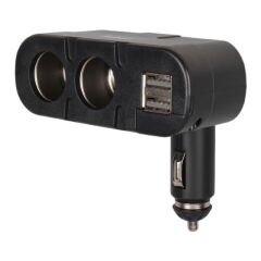 Olesson 1652 12-24V Çift USB Girişli 100W 2'li Araç Çakmak Çoklayıcı