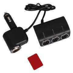 Olesson 1528 12-24V Tek USB Girişli 120W 80cm Kablolu 3'LÜ Araç Çakmak Çoklayıcı