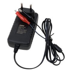 WEKO 14.4 VOLT - 2 AMPER KROKODİL UÇLU KIRMIZI YEŞİL LEDLİ YERLİ ÜRETİM AKÜ ŞARJ CİHAZI (OUT :12V-2A)