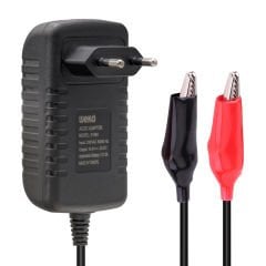 WEKO 14.4 VOLT - 2 AMPER KROKODİL UÇLU KIRMIZI YEŞİL LEDLİ YERLİ ÜRETİM AKÜ ŞARJ CİHAZI (OUT :12V-2A)