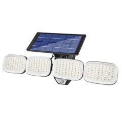 POWERMASTER PM-8048 6 VOLT - 3 WATT SOLAR PANELLİ 4 BAŞLI HAREKET SENSÖRLÜ 200 SMD LEDLİ LAMBA