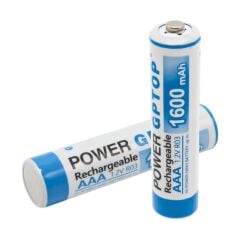 PowerMaster PM-9539 Ni-MH 1.2V 1600mAh AAA Şarj Edilebilir Şarjlı İnce Kalem Pil (2'li Paket)