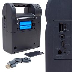 Magicvoice FP-26 USB-SD-FM-Bluetooth Destekli Fenerli Taşınabilir Hoparlör