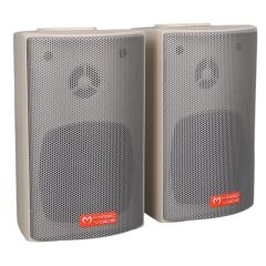 MagicVoice MV-16 7.5 CM 30 Watt Komütatörlü Hat Trafolu Beyaz Sütun Hoparlör (2'li Takım)