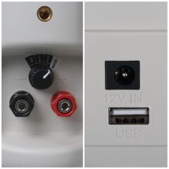 MagicVoice MV-22 12 CM 40 Watt Komütatörlü Hat Trafolu Krem Beyaz Sütun Hoparlör (2'li Takım)