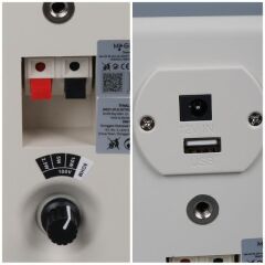 MagicVoice MV-21 10 CM 40 Watt Komütatörlü Hat Trafolu Beyaz Sütun Hoparlör (2'li Takım)