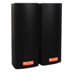 MagicVoice MV-26 2x7.5 CM 50 Watt Komütatörlü Hat Trafolu Siyah Sütun Hoparlör (2'li Takım)