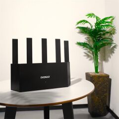 Everest EWR-X3000MBPS-V1 X3000Mbps Dualband 5*6dBi 1 Wan Port + 3 Lan Port Wi-Fi 6 Wisp+Ap+Repeater Destekli Kablosuz Wifi Router