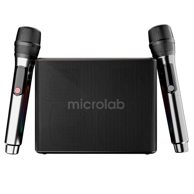 Microlab M60 Vega 100W RGB 2 Adet Kablosuz Mikrofonlu Bluetooth Karaoke Hoparlör (15.000mAh Batarya)