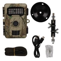 Powermaster RF06 20MP 24 Led PIR Sensörlü 2.0'' Renkli Lcd Ekran 128GB SD Kart Destekli Fotokapan Kamuflaj Kamera