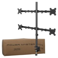 PowerMaster PM-054 13-27'' Dörtlü (Quad) Mekanik LCD-LED Gaming Monitör Tutucu Masa Stand Askı Aparatı