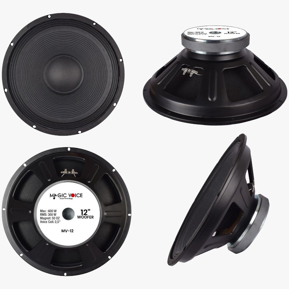 MAGİCVOİCE MV-12 MAX 600W / RMS 300 WATT 12  WOOFER YEDEK HOPARLÖR