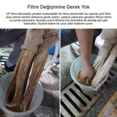 PowerMaster PM-28652 Ana Hat Su Arıtma Sistemi 3.000 L/Saat Paslanmaz Çelik Gövdeli Yıkanabilir UF-PVDF Filtreli