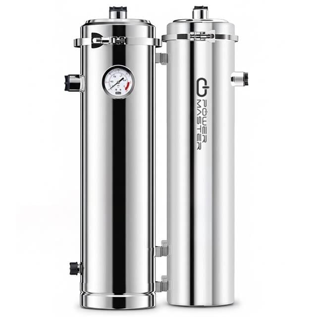 PowerMaster PM-28654 Ana Hat Su Arıtma Sistemi 10.000 L/Saat Paslanmaz Çelik Gövdeli Yıkanabilir UF-PVDF Filtreli