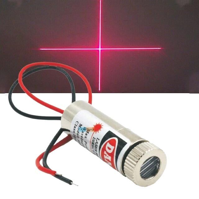 Weko WK-27171 Kırmızı Artı Düz Çizgi Lazer Modül 1.5-12VDC (5mW 650nm)