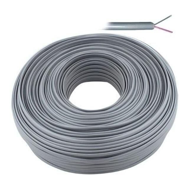 Lan LN-TEL44 Gri 2'li Flat Köken 100 Metre Telefon Kablosu