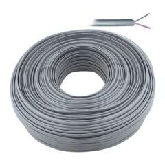 Lan LN-TEL44 Gri 2'li Flat Köken 100 Metre Telefon Kablosu