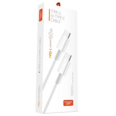 Powerway PD60 TYPE-C TO TYPE-C 60W 1 Metre Hızlı Şarj ve Data Kablosu